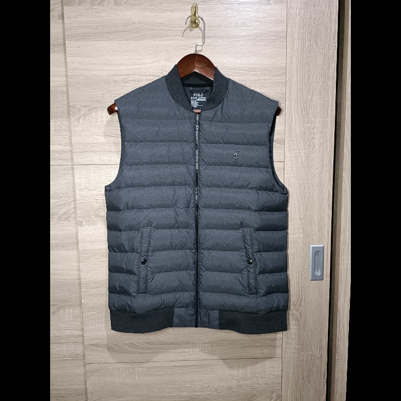 Polo Ralph Lauren RL 灰色 羽絨背心 男M-0