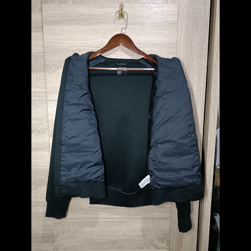 Polo Ralph Lauren 黑色 拼接 羽絨外套 男M-5