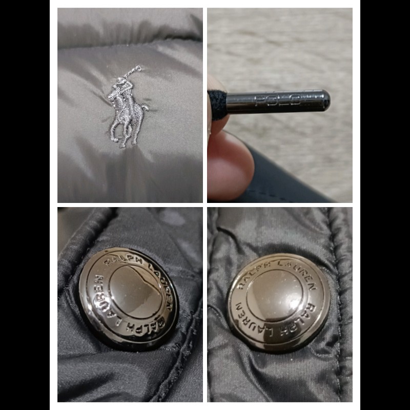 Polo Ralph Lauren 黑色 拼接 羽絨外套 男M-7