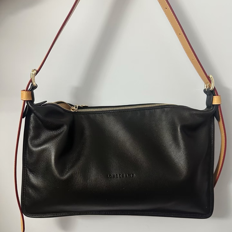 Longchamp 小羊皮肩背包-3
