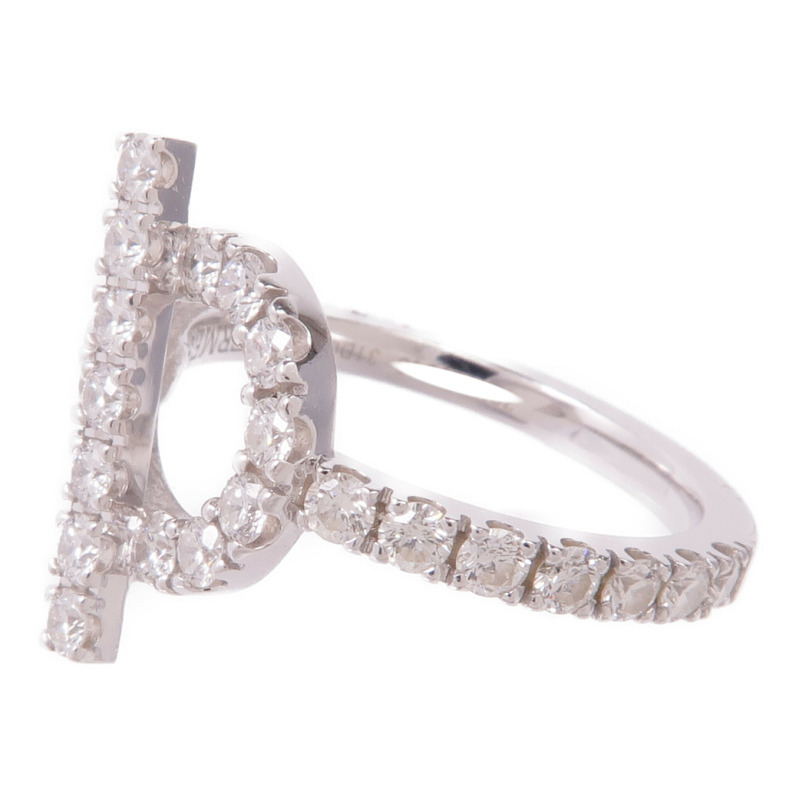 HERMES 18K白金Finesse Ring鑽石戒指Hermes#50/US#5.25-2