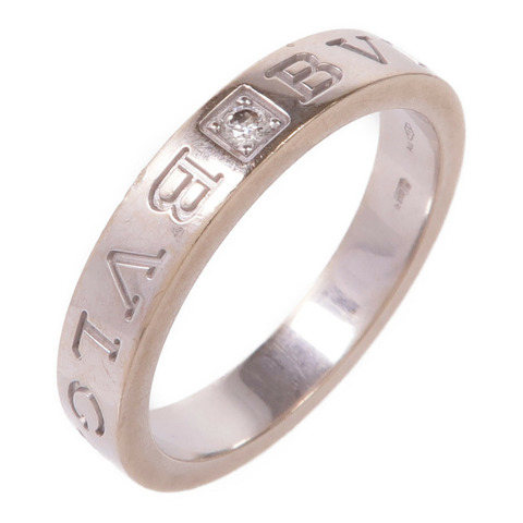 BVLGARI 18K白金B.Zero1 Essential Ring鑽石戒指Bvlgari#61/US#9.5