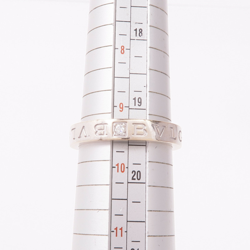 BVLGARI 18K白金B.Zero1 Essential Ring鑽石戒指Bvlgari#61/US#9.5-5