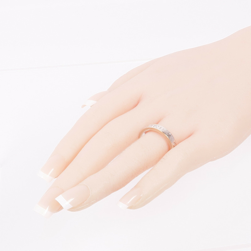 BVLGARI 18K白金B.Zero1 Essential Ring鑽石戒指Bvlgari#61/US#9.5-6