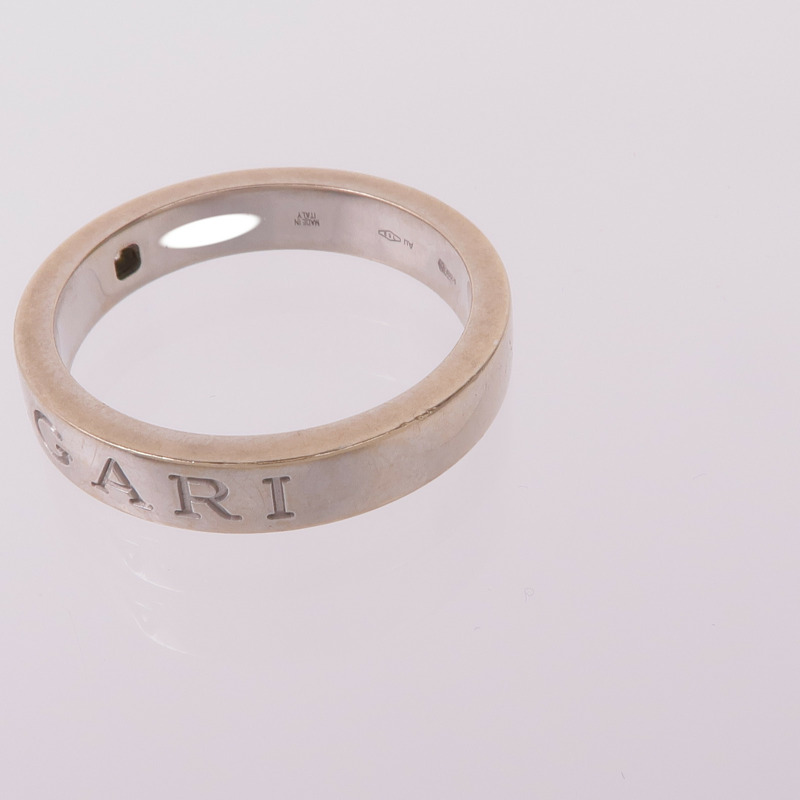 BVLGARI 18K白金B.Zero1 Essential Ring鑽石戒指Bvlgari#61/US#9.5-7