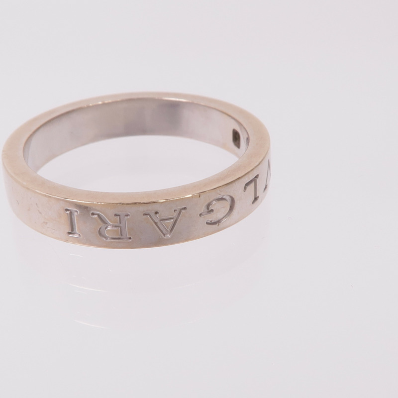 BVLGARI 18K白金B.Zero1 Essential Ring鑽石戒指Bvlgari#61/US#9.5-8