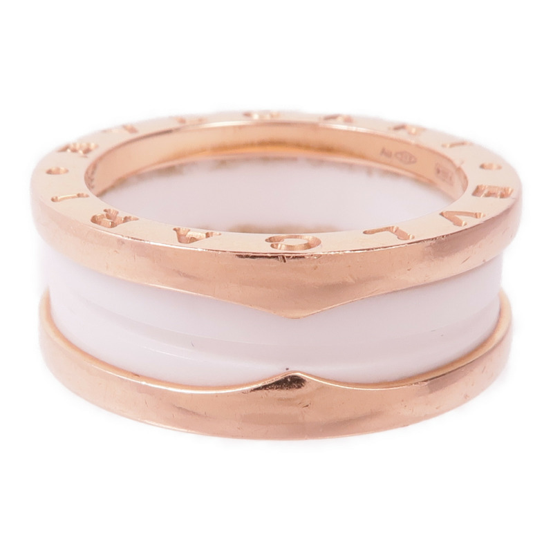 BVLGARI 18K玫瑰金/陶瓷B.Zero1 Ring戒指Bvlgari#54/US#6.75-2