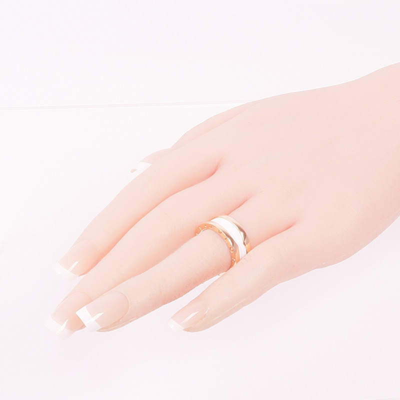 BVLGARI 18K玫瑰金/陶瓷B.Zero1 Ring戒指Bvlgari#54/US#6.75-8
