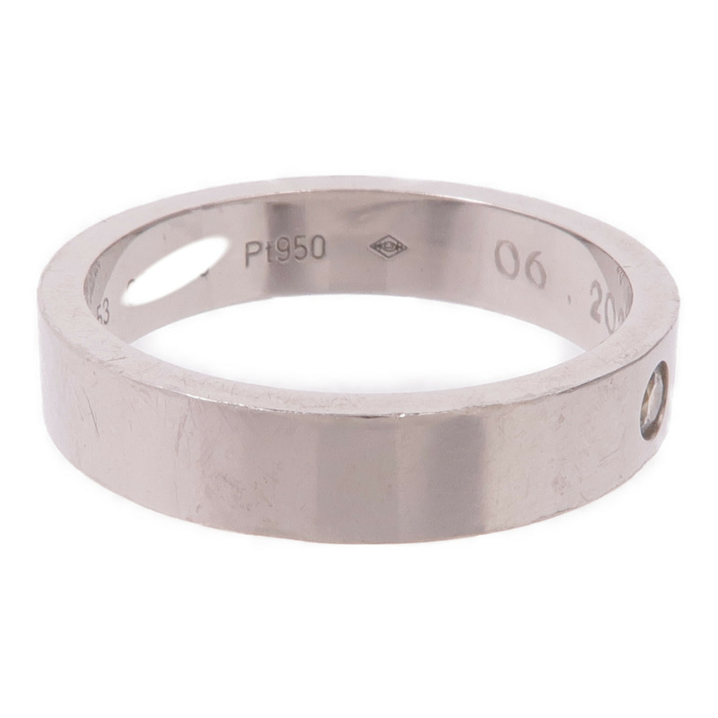 CARTIER PT950鉑金C de Cartier Wedding Band鑽石戒指Cartier#53/US#6.5-3