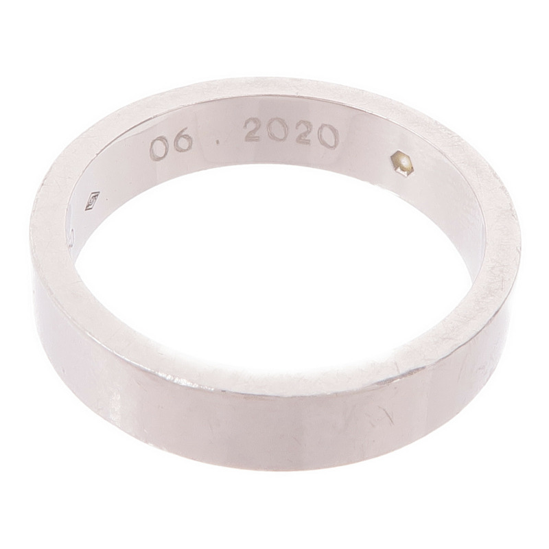 CARTIER PT950鉑金C de Cartier Wedding Band鑽石戒指Cartier#53/US#6.5-6