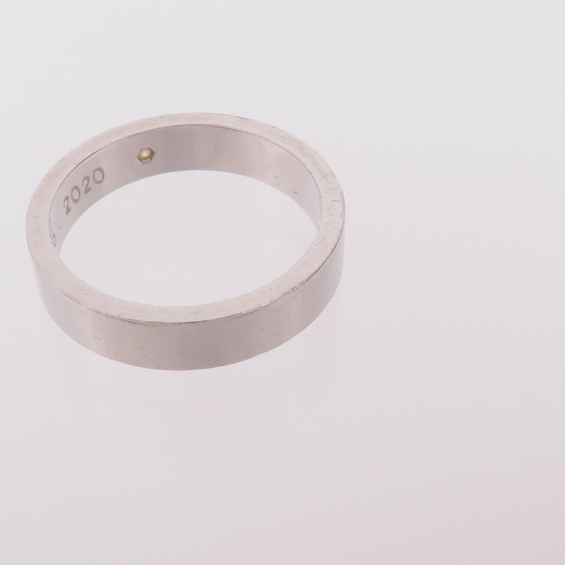 CARTIER PT950鉑金C de Cartier Wedding Band鑽石戒指Cartier#53/US#6.5-7