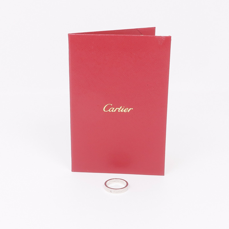 CARTIER PT950鉑金C de Cartier Wedding Band鑽石戒指Cartier#53/US#6.5-11