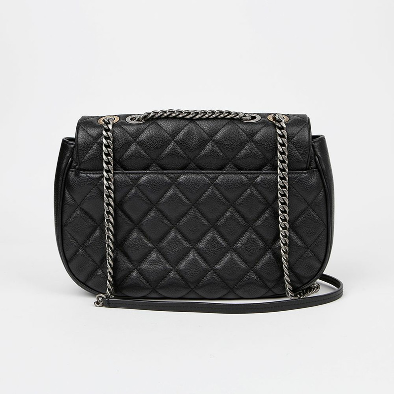 CHANEL 魚子醬紋理 CC Logo 圓形單肩斜背包 A98552-3