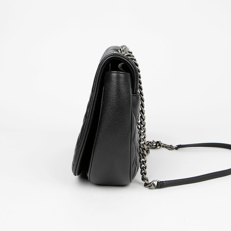 CHANEL 魚子醬紋理 CC Logo 圓形單肩斜背包 A98552-4