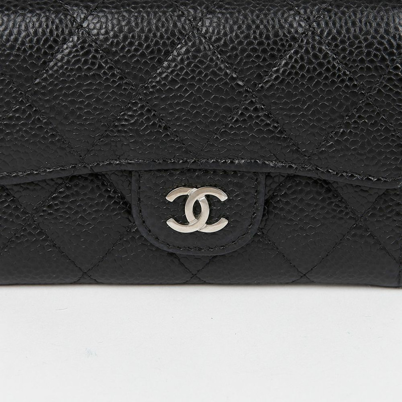 CHANEL 魚子醬皮經典卡包皮夾 A80799-1