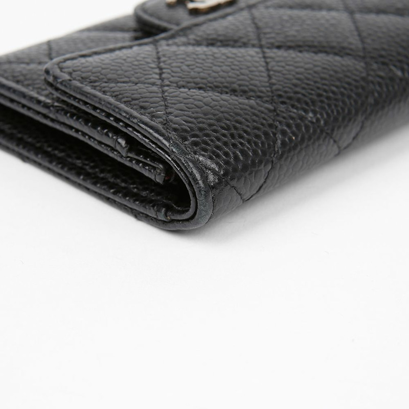 CHANEL 魚子醬皮經典卡包皮夾 A80799-5