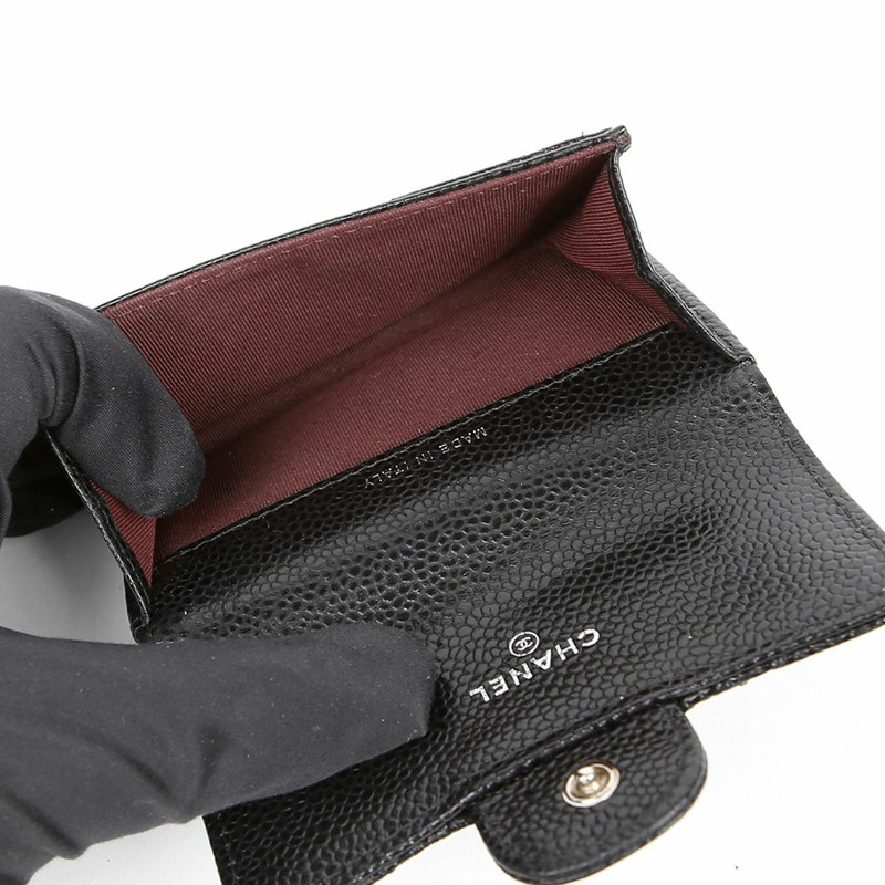 CHANEL 魚子醬皮經典卡包皮夾 A80799-8