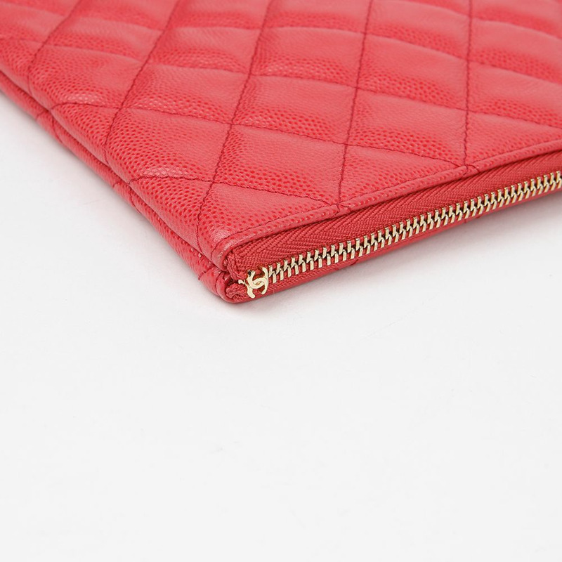 CHANEL 魚子醬紋經典大手拿包 A82552-8