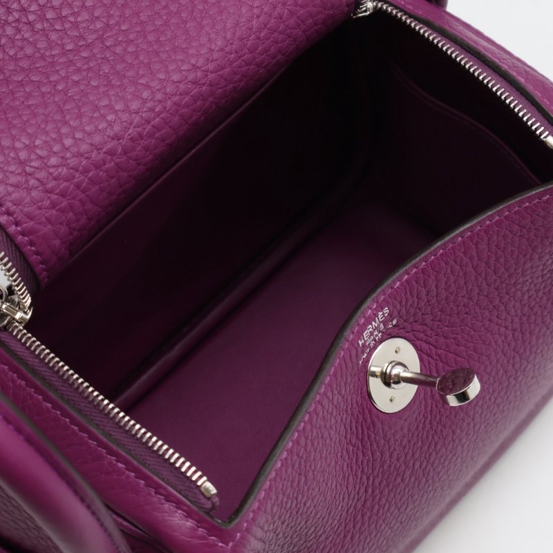 HERMES Mini lindy - 海葵紫銀 U-2