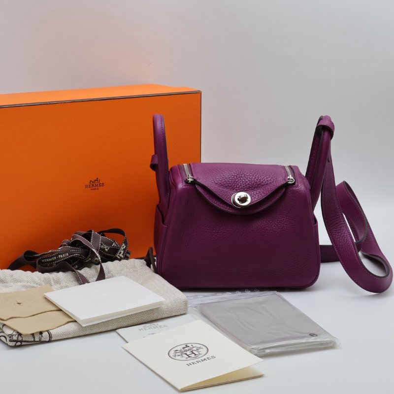 HERMES Mini lindy - 海葵紫銀 U-9