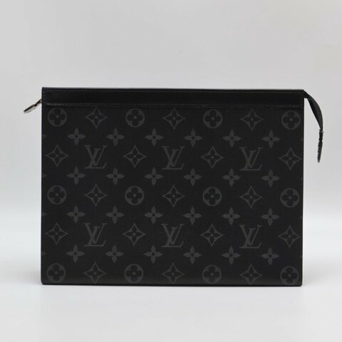 LOUIS VUITTON Pochette Voyage手拿包 - MM灰老花