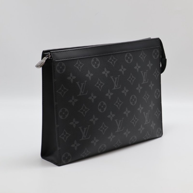 LOUIS VUITTON Pochette Voyage手拿包 - MM灰老花-7
