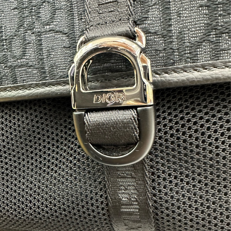 Dior 8 男款雙肩背包 黑色 Oblique印花 24年編碼-5