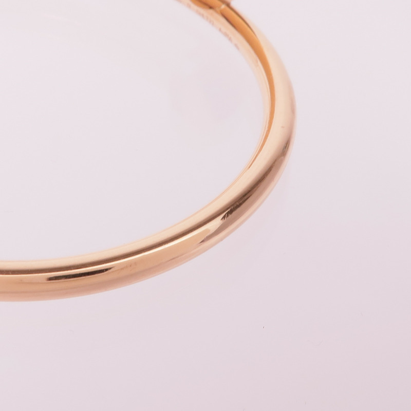 CARTIER 18K玫瑰金Juste Un Clou鑽石手鐲Cartier#17-6