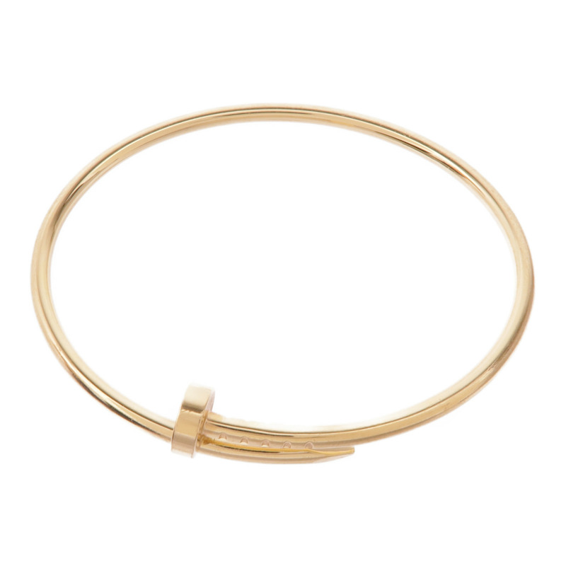 CARTIER 18K黃金Juste Un Clou手鐲Cartier#15-3