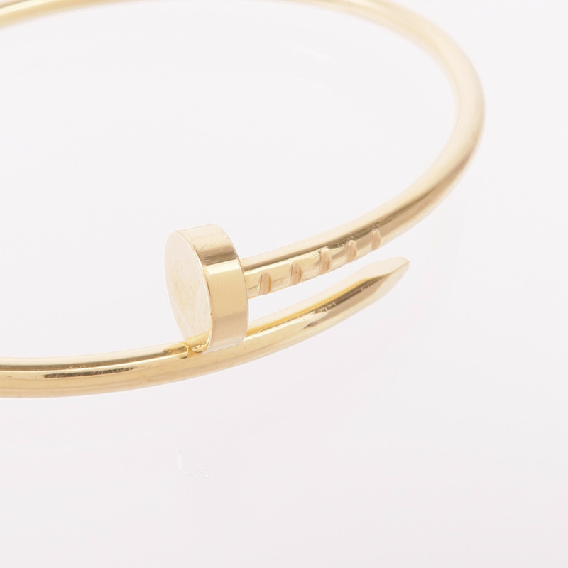 CARTIER 18K黃金Juste Un Clou手鐲Cartier#15-4