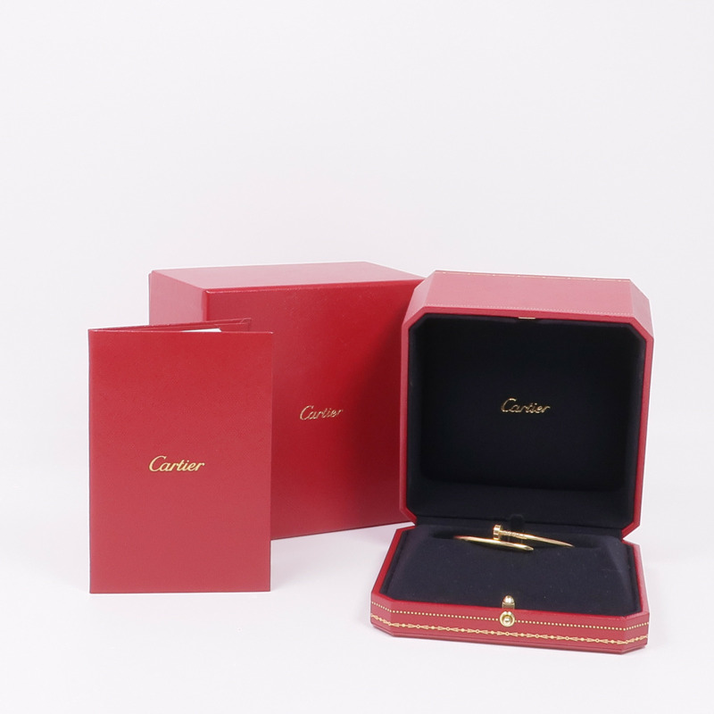 CARTIER 18K黃金Juste Un Clou手鐲Cartier#15-8
