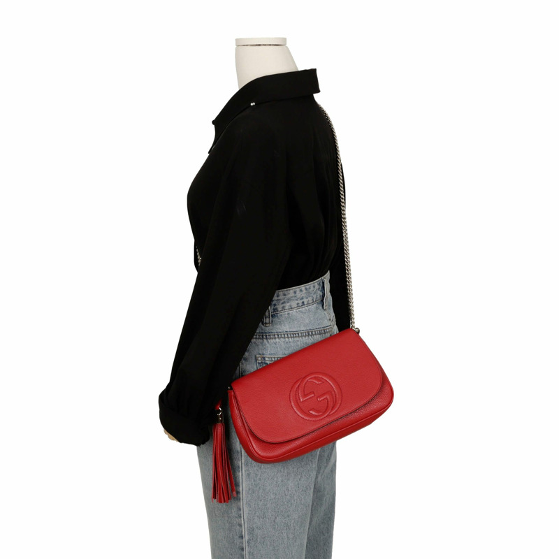 GUCCI Soho 流蘇單肩斜背包 536224-10