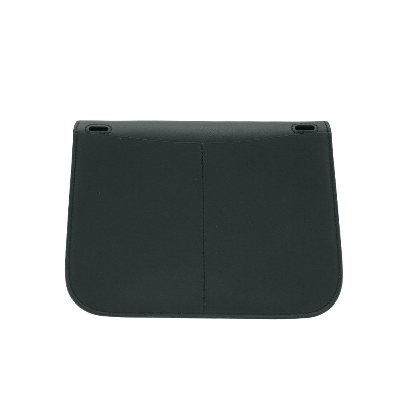 Hermes Mini Halzan 牛皮金釦手提/斜背兩用包(Noir黑)-2