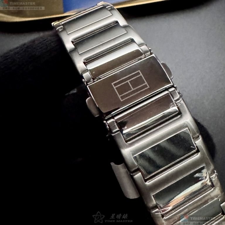 TommyHilfiger手錶,編號TH00072,44mm銀錶殼,銀色錶帶款-4