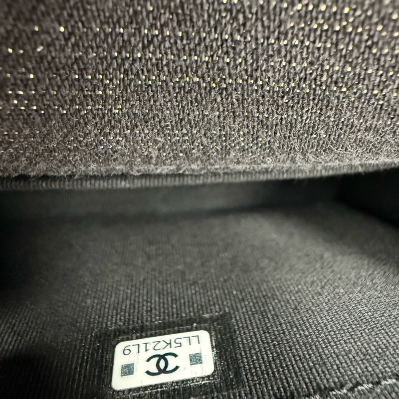 Chanel 深色牛仔鏈條短夾-4