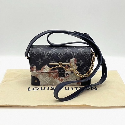 LV 火燒雲soft trunk盒子肩背斜背包 芯片款 18*12*6 98新配件塵袋