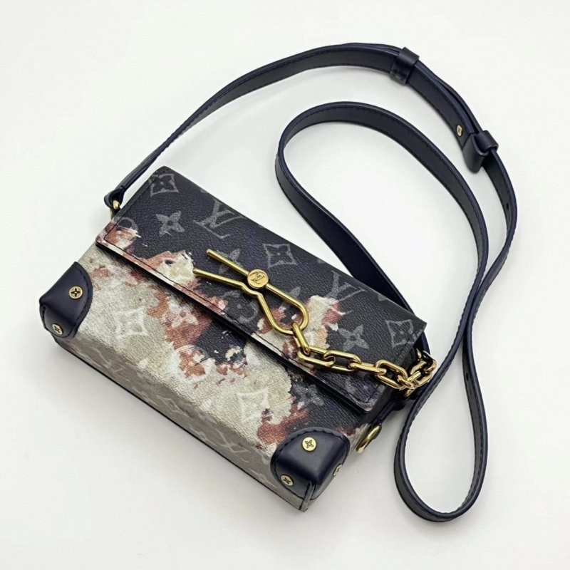 LV 火燒雲soft trunk盒子肩背斜背包 芯片款 18*12*6 98新配件塵袋-2