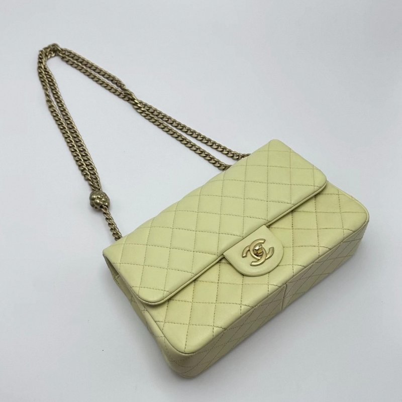 CHANEL 23S山茶花CF肩背斜背包 23*15*7 98新配件塵袋-4