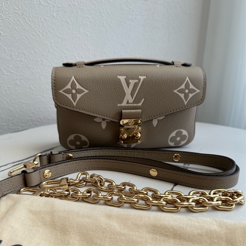 Lv斑鳩灰法棍包🌟🌟🌟雙背帶