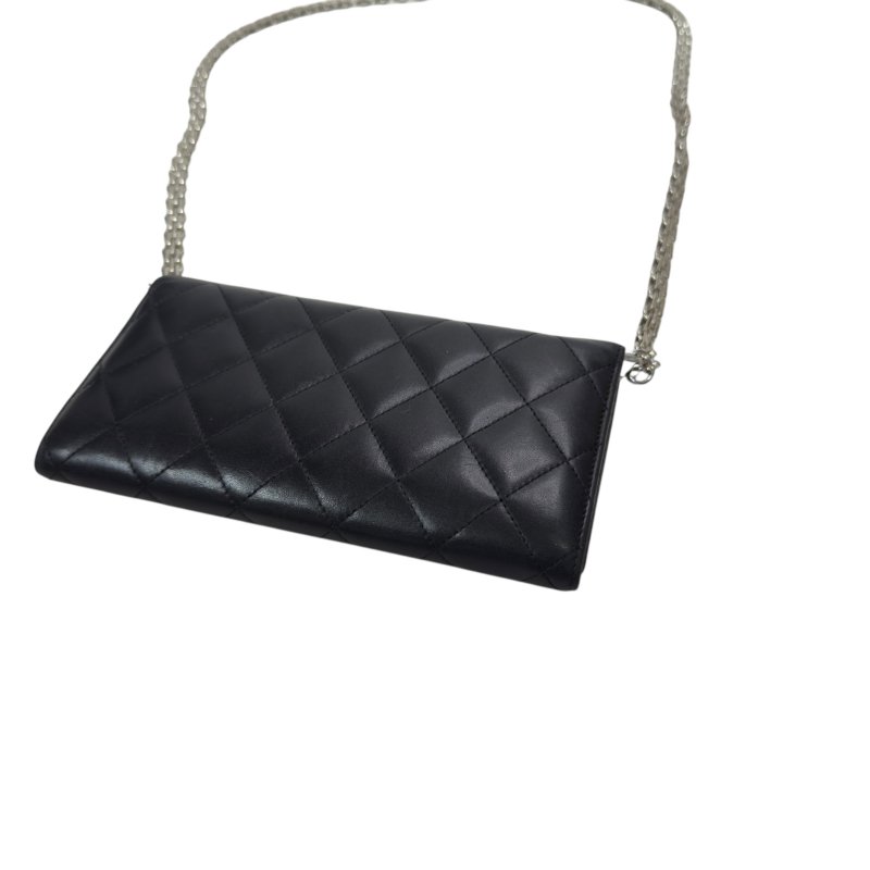 CHANEL *自加鏈>送無品牌扣+無品牌鏈帶* Cambon 長銀包 WOC-13