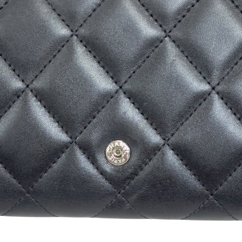 CHANEL *自加鏈>送無品牌扣+無品牌鏈帶* Cambon 長銀包 WOC-15