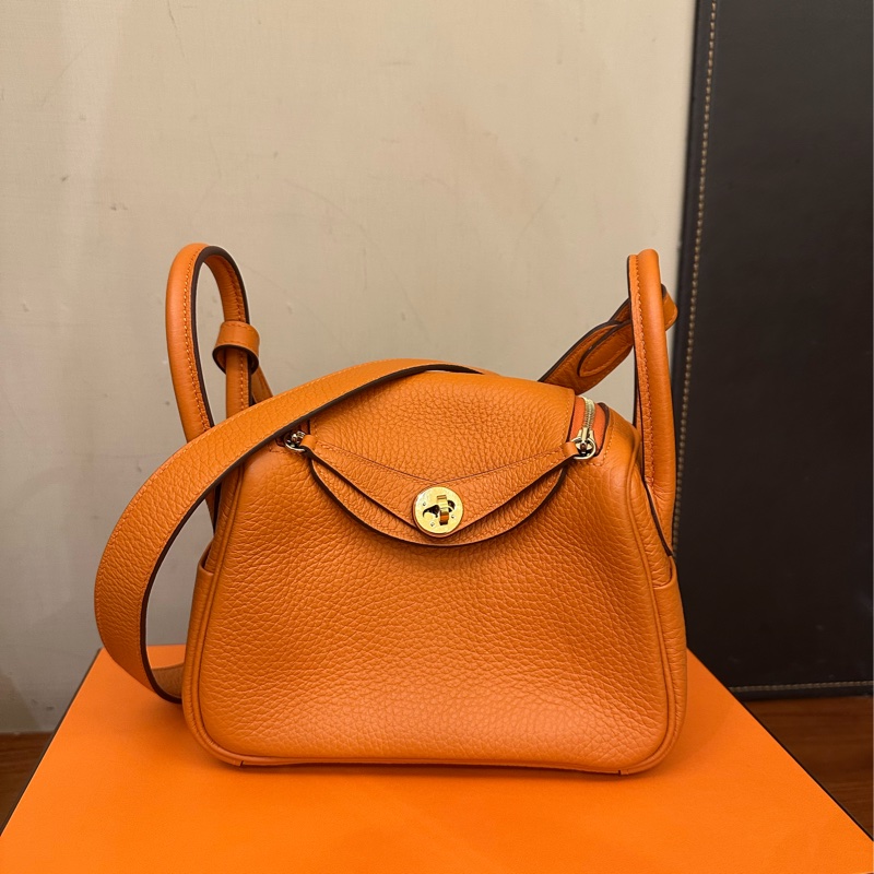 Hermes mini Lindy 愛馬仕橘-0