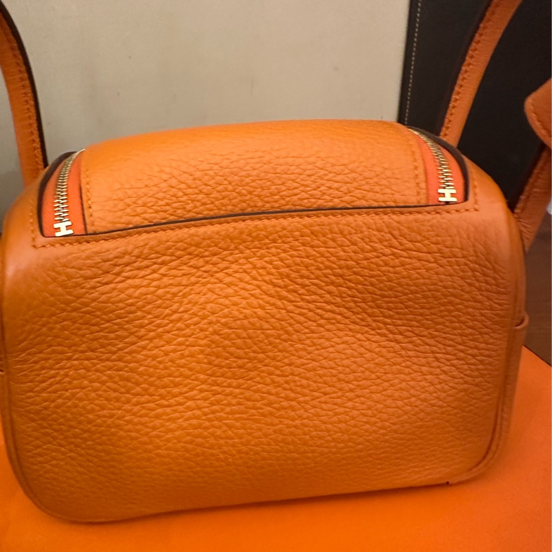 Hermes mini Lindy 愛馬仕橘-3