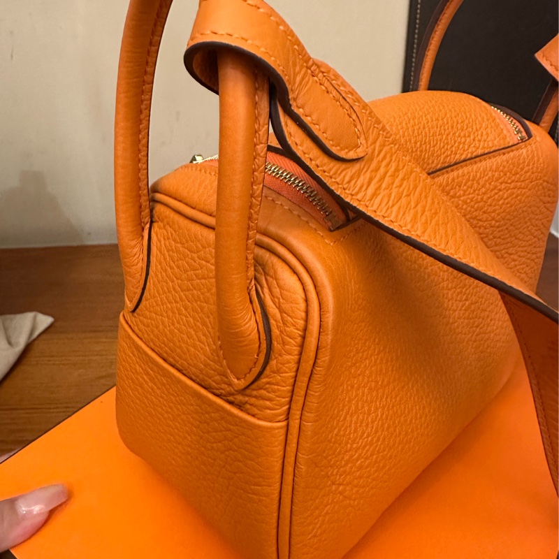 Hermes mini Lindy 愛馬仕橘-4