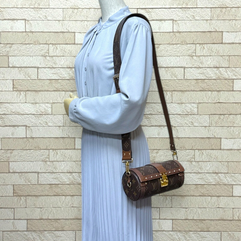 路易威登 Papillon Trunk Monogram 帆布肩背包，M57835，棕色，女士，LOUIS VUITTON-1