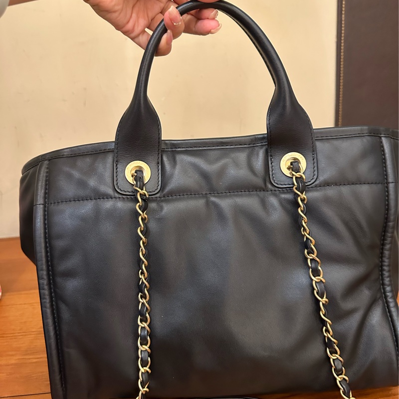 Chanel 全皮革沙灘包-3