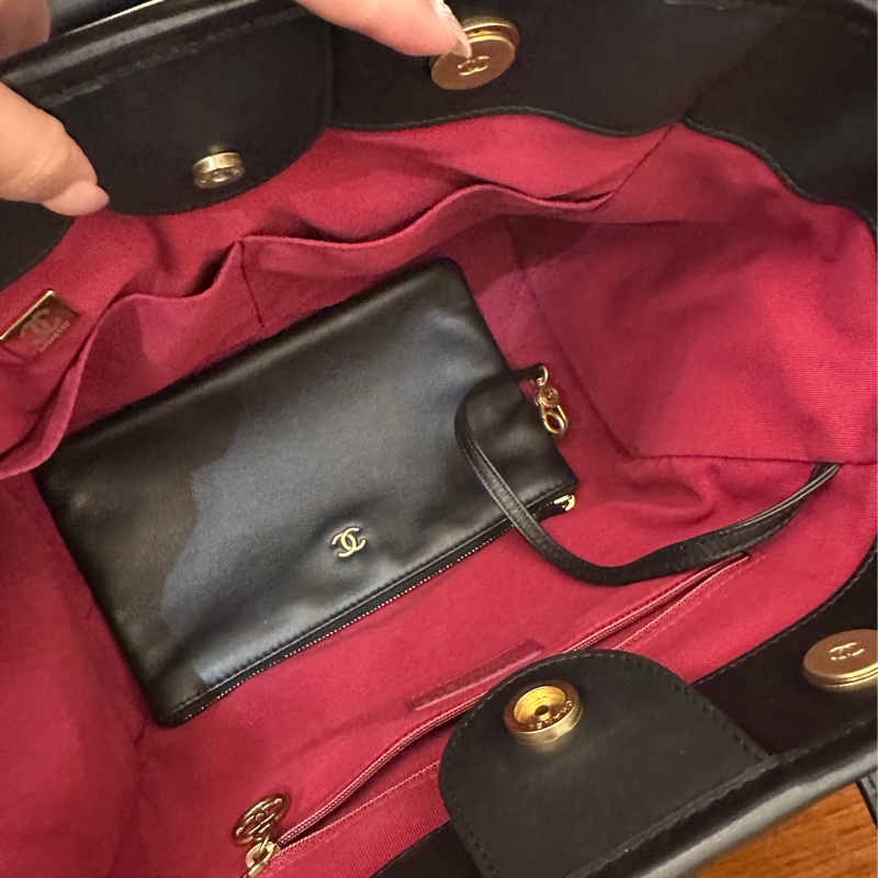 Chanel 全皮革沙灘包-5