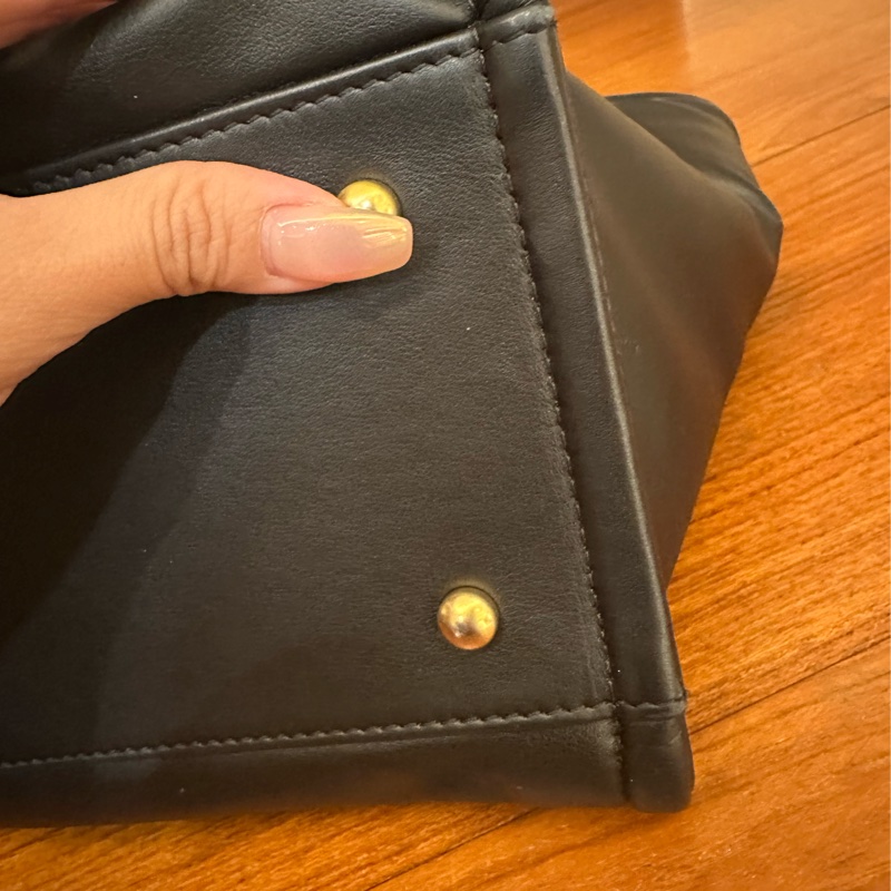 Chanel 全皮革沙灘包-15