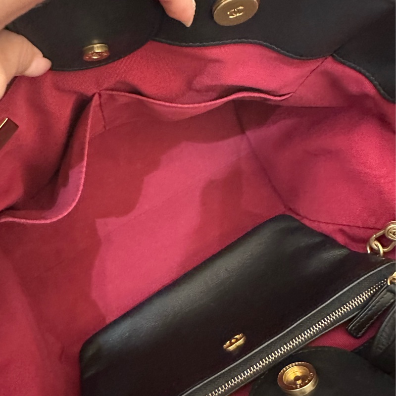 Chanel 全皮革沙灘包-20