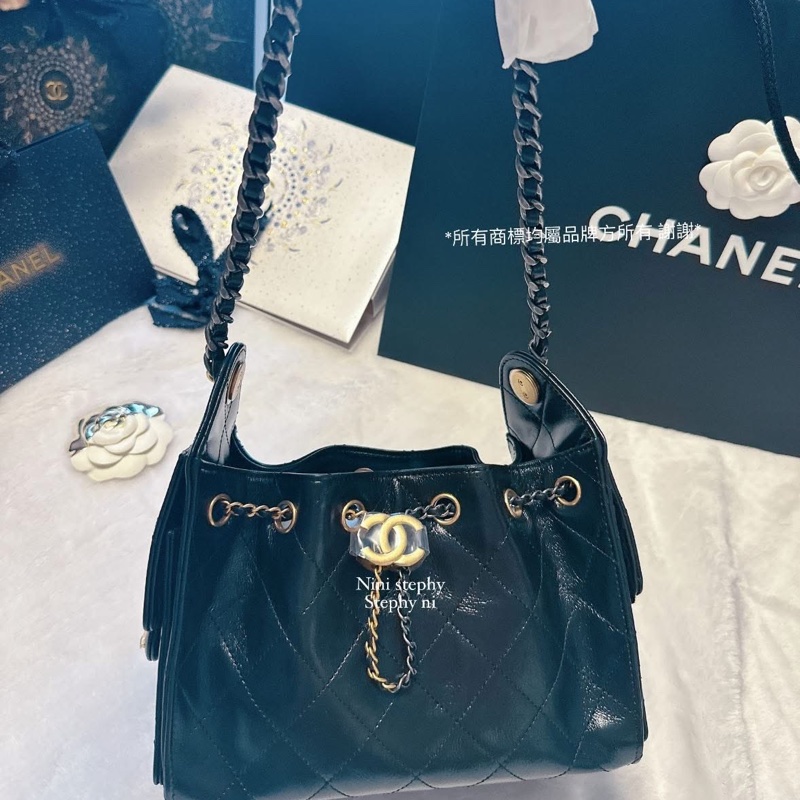 全拍唯一🌟香奈兒Chanel_ 26C爆款mini 25 bag hobo 全新全配-12